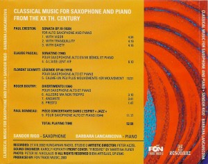 Classical Music for Sax_Piano CD Backcover